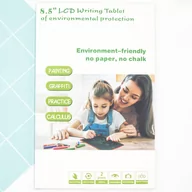 Tablice dla dzieci - Znikopis Tablet Edukacyjny Lcd Do Pisania Rysowania Czarny - miniaturka - grafika 1
