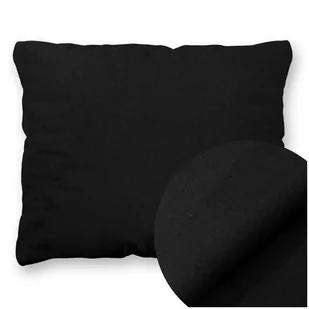 Poszewka Bawełna 50 x 60 Jednolita Ola Czarna Black - Poszewki na poduszki - miniaturka - grafika 1