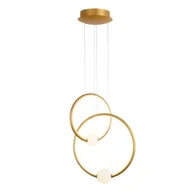 Lampy sufitowe - Italux Lozanna lampa wisząca 2-punktowa złota PND-20112035-2B-GD PND-20112035-2B-GD - miniaturka - grafika 1