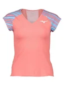 Koszulki sportowe damskie - Mizuno Koszulka funkcyjna w kolorze jasnoróżowo-błękitnym - miniaturka - grafika 1