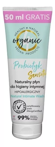 4organic Naturalny płyn do higieny intymnej Probiotyk 250 ml