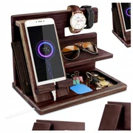 Biżuteria - akcesoria - DREWNIANY STOJAK NA AKCESORIA ORGANIZER TACA WYSTAWOWA - PIĘKNY PREZENT - miniaturka - grafika 1