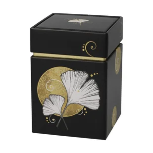 Pudełko na herbatę Ginkgo czarne 11 cm - Lotus - Pojemniki kuchenne - miniaturka - grafika 1