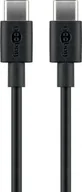 Kable USB - Kabel USB Goobay USB-C - USB-C 0.5 m Czarny (JAB-4780425) - miniaturka - grafika 1