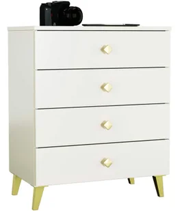 Kaszmirowa komoda w stylu glamour 4 szuflady G3-P77 - Komody Kaszmirowa komoda w stylu glamour 4 szuflady G3-P77 - Komody - miniaturka - grafika 1
