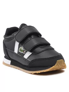 Buty dla dziewczynek - Lacoste Sneakersy Partenr 0121 1 Sui 7-42SUI0001312 Czarny - grafika 1