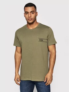 Koszulki męskie - Hugo Boss T-Shirt 50469154 Zielony Regular Fit - grafika 1