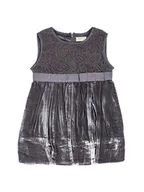 Sukienki - Dziewczęca sukienka welurowa bez rękawów szara Olimpias r.164 - miniaturka - grafika 1