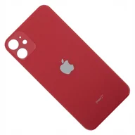 Pozostałe akcesoria do telefonów - do iPHONE 11 KLAPKA BATERII POKRYWA SZKLANA BIG HOLE CZERWONA RED - miniaturka - grafika 1