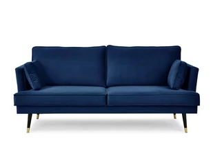 Sofa 3 FALCO *granatowy, 163x91x93, tkanina/drewno/metal - Sofy i kanapy - miniaturka - grafika 1