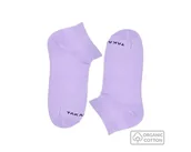 Skarpetki męskie - Jasnofioletowe stopki z bawełny organicznej - miniaturka - grafika 1