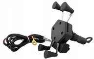 Uchwyty samochodowe do telefonów - Motocyklowy uchwyt x na telefon lusterko usb - miniaturka - grafika 1
