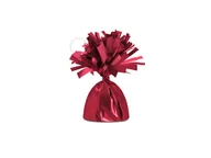 Balony i akcesoria - Obciążnik foliowy do balonów napełnionych helem - czerwony metaliczny - 140 g - miniaturka - grafika 1