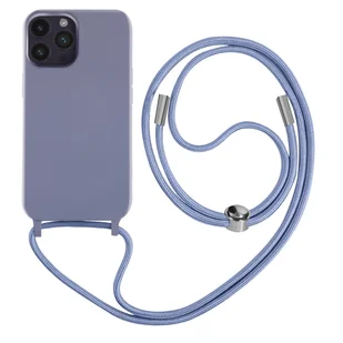 Półsztywne etui do iPhone'a 14 Pro ze smyczą o długości 80 cm w kolorze fioletowym - Etui i futerały do telefonów - miniaturka - grafika 1