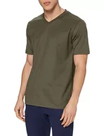 Koszulki męskie - Trigema T-shirt męski, zielony (Khaki 155), L - miniaturka - grafika 1