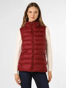 Tommy Hilfiger Damska kurtka pikowana Kobiety czerwony jednolity, S - Kamizelki damskie - miniaturka - grafika 1
