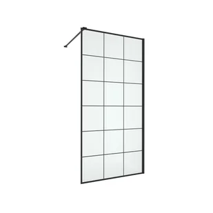 Kabina prysznicowa 100 x 200 cm Walk in Frame Wellneo - Kabiny prysznicowe - miniaturka - grafika 1