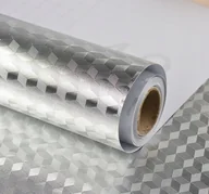 Meble modułowe i akcesoria - Folia ochronna na Ścianę Kuchenkę samoprzylepna aluminiowa ochrona na metry - miniaturka - grafika 1