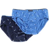 Majtki męskie - LAMA Slipy męskie NIEBIESKIE r. L, 2 szt. - miniaturka - grafika 1