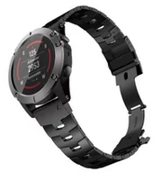 Akcesoria do smartwatchy - Opaska Pasek Bransoleta Titanium "2" Garmin Fenix 3/5X/3Hr/5X Plus/6X/6X Pro/7X Black - miniaturka - grafika 1