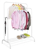 Wieszaki i stojaki - Wieszak stojący podwójny BENI biały - miniaturka - grafika 1