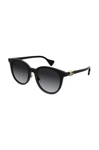 Gucci okulary przeciwsłoneczne damskie kolor czarny - Okulary przeciwsłoneczne - miniaturka - grafika 1