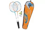 Badminton - Talbot Torro Unisex – zestaw do badmintona, 2 rakiety, 2 piłki, w wysokiej jakości torbie, 449411, wielokolorowy, rozmiar uniwersalny - miniaturka - grafika 1