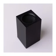 Lampy sufitowe - Reflektor sufitowy spot natynkowy Spot kwadratowy czarny 1xGU10x35W wym: 10 x 6 x 6 cm aluminium Ecolight - miniaturka - grafika 1