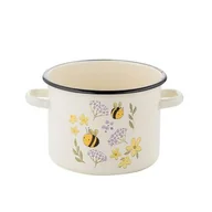 Garnki - Garnek emaliowany prosty bez pokrywki Pszczoła 16 cm 2 l - miniaturka - grafika 1