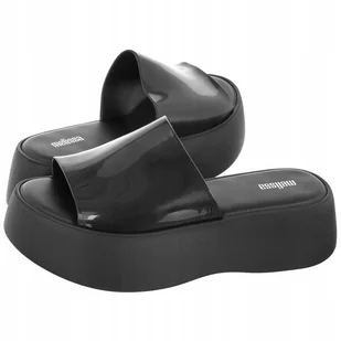 Klapki Damskie na Koturnie Melissa Becky Ad 32818 Czarne - Klapki i japonki damskie - miniaturka - grafika 1