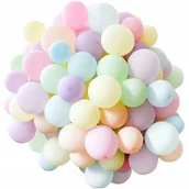 Wesele i ślub - Balony Urodzinowe Pastelowe Kolorowe 30Cm 50 Szt Na Ślub Urodziny Przyjęcia - miniaturka - grafika 1