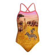 Stroje kąpielowe dla dziewczynek - Strój kąpielowy dziewczęcy Funkita Circle of Life Straped In - miniaturka - grafika 1