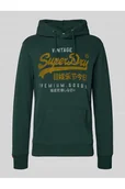 Bluzy męskie - Bluza z kapturem i kieszenią kangurką - Superdry - miniaturka - grafika 1