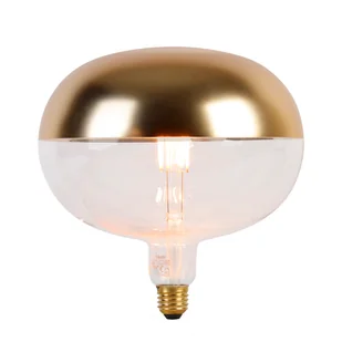 Calex E27 ściemnialna głowica lampy LED lustro złota 6W 360 lm 1800K - Żarówki LED - miniaturka - grafika 1