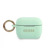 Akcesoria do słuchawek - Guess GUACAPSILGLGN AirPods Pro cover zielony/green Silicone Glitter - miniaturka - grafika 1