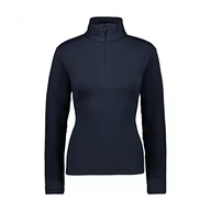 Bluzy damskie - CMP Damska bluza z polaru, Black Blue, 44, 38E1596 - miniaturka - grafika 1