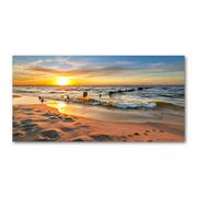 Obrazy i zdjęcia na płótnie - Foto obraz szklany Zachód słońca plaża - miniaturka - grafika 1