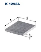 Filtry kabinowe - Filtr, wentylacja przestrzeni pasażerskiej Filtron K 1292A - miniaturka - grafika 1
