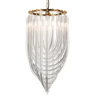 Lampa wisząca WAVE złota 40 cm DP0339-400 gold - Step Into Design - Lampy sufitowe - miniaturka - grafika 1