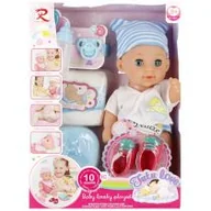 Lalki dla dziewczynek - Lalka Bobas 30cm z akcesoriami MEGA CREATIVE 531476 - miniaturka - grafika 1
