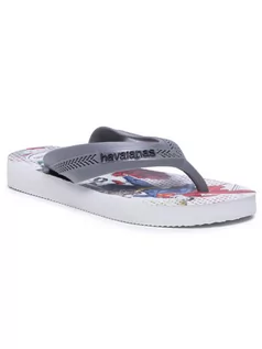 Buty dla dziewczynek - Havaianas Japonki Kids Max Herois Fc 41303027852 Szary - grafika 1