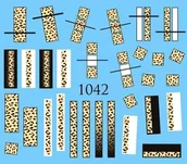 Sztuczne paznokcie i akcesoria - Naklejki wodne na paznokcie PANTERKA - nr 1042 - miniaturka - grafika 1