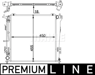 Chłodnica, układ chłodzenia silnika Mahle CR 1404 000P - Układ chłodzenia - akcesoria - miniaturka - grafika 1