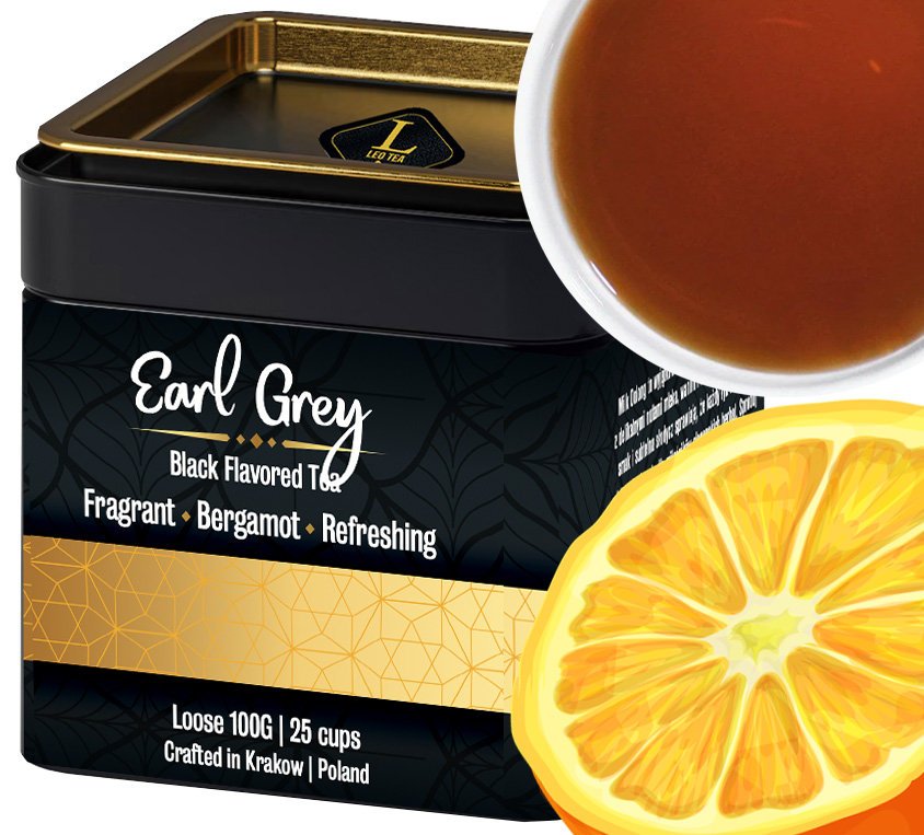 Ear Grey Czarna Herbata Smakowa w Puszcze Metalowej 100G EarlGrey