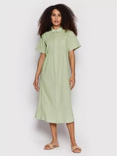 Sukienki - Vero Moda Sukienka koszulowa Jilla 10260810 Zielony Relaxed Fit - grafika 1
