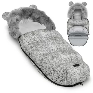 Ricokids Śpiworek do wózka, sanek Elmi Ricokids - biały 720003 - Akcesoria do wózków - miniaturka - grafika 1
