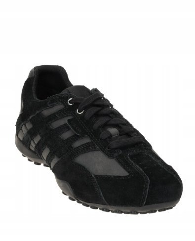 Geox Snake Męskie Buty Sportowe ze Skórą Czarne 40 Jtg