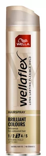 Wella Wellaflex Brilliant Colors, lakier do włosów, 250ml - Kosmetyki do stylizacji włosów - miniaturka - grafika 1