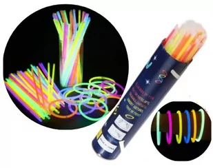 Bransoletki świecące pałeczki opaski fluo 100szt - Breloki - miniaturka - grafika 1