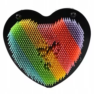 SERCE DUŻA TABLICA SZPILKOWA 3D PINART KOLOROWY GADŻET SENSORYCZNY ART - Tablice i flipcharty - miniaturka - grafika 1